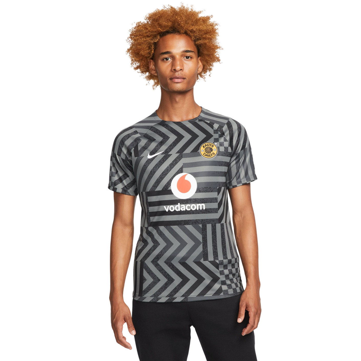 Nike Kaizer Chiefs Pre Match Trainingsshirt 2022-2023 Zwart Grijs