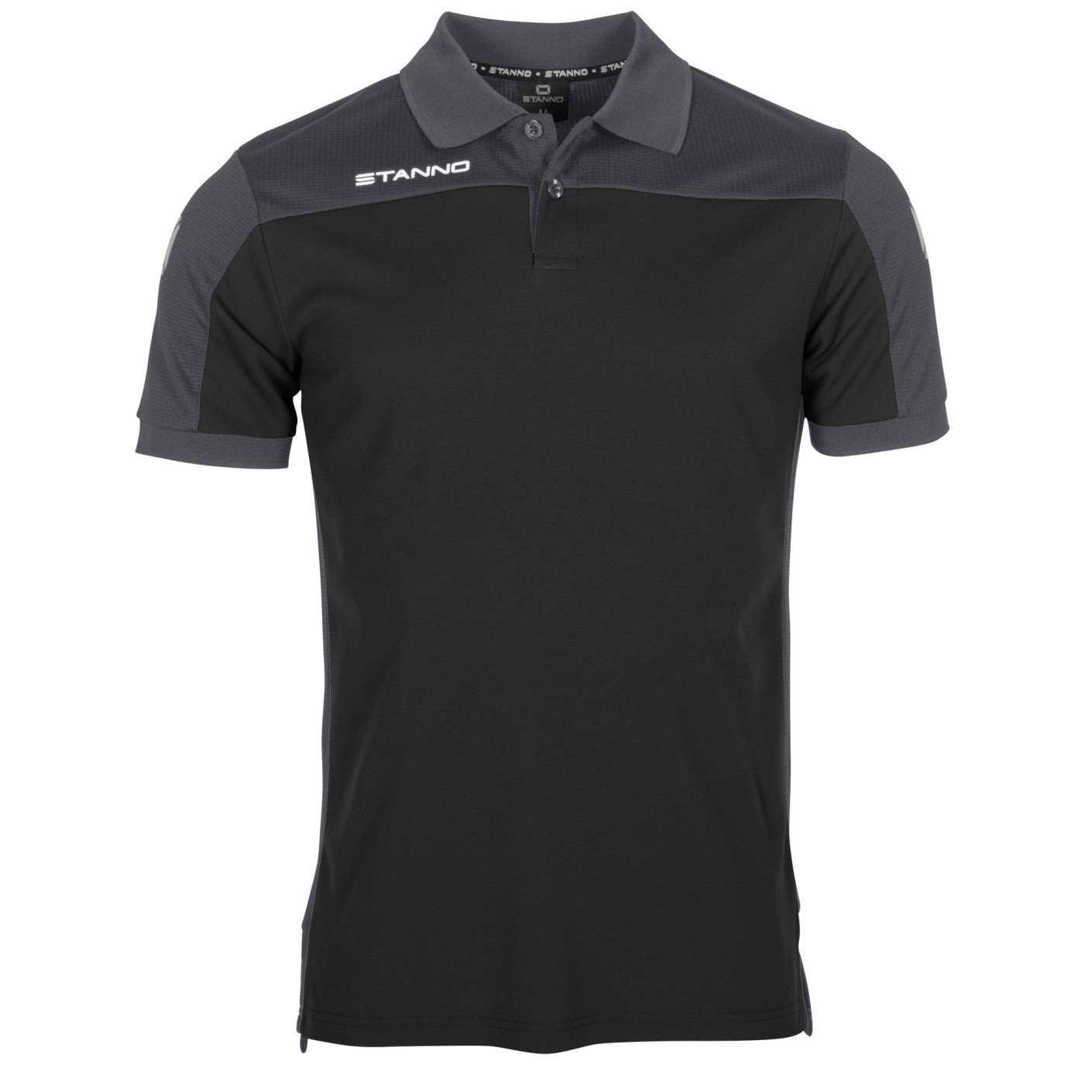 Stanno Pride Polo Zwart Donkergrijs