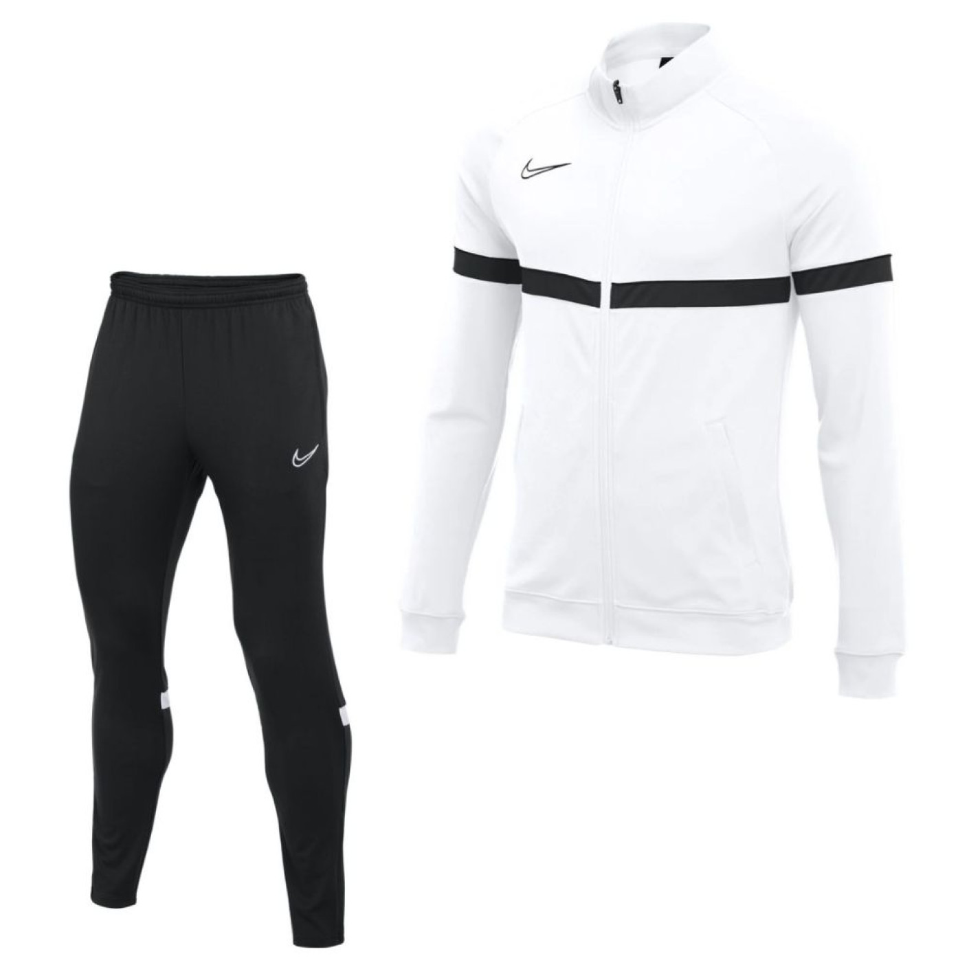 Nike Dri-Fit Academy 21 Trainingspak Wit Zwart Wit