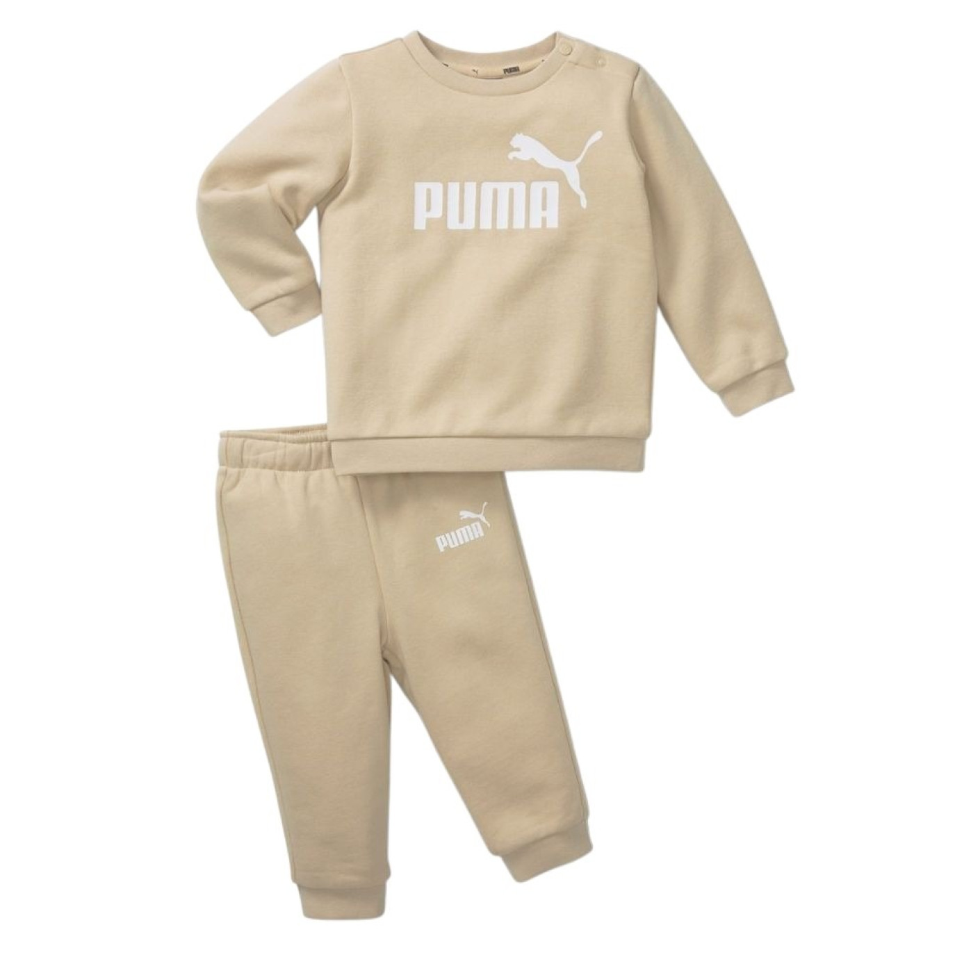PUMA Minicats Essentials Crew Trainingspak Baby / Peuters Beige