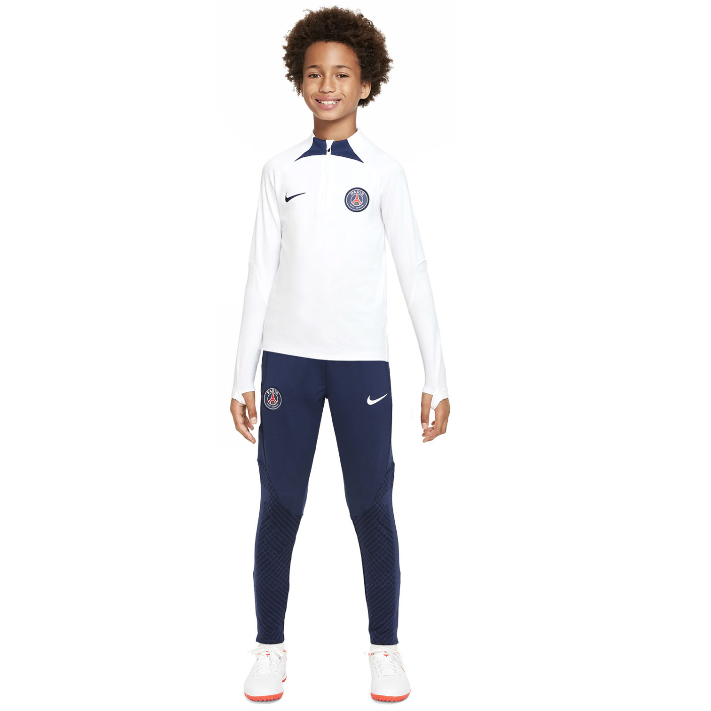 Sobriquette Helderheid comfort Nike Paris Saint Germain Strike Trainingspak 2022-2023 Kids Wit Donkerblauw