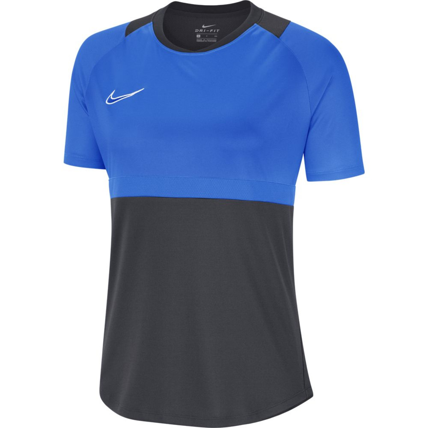Nike Dry Academy Pro Trainingsshirt Dames Donkergrijs Blauw