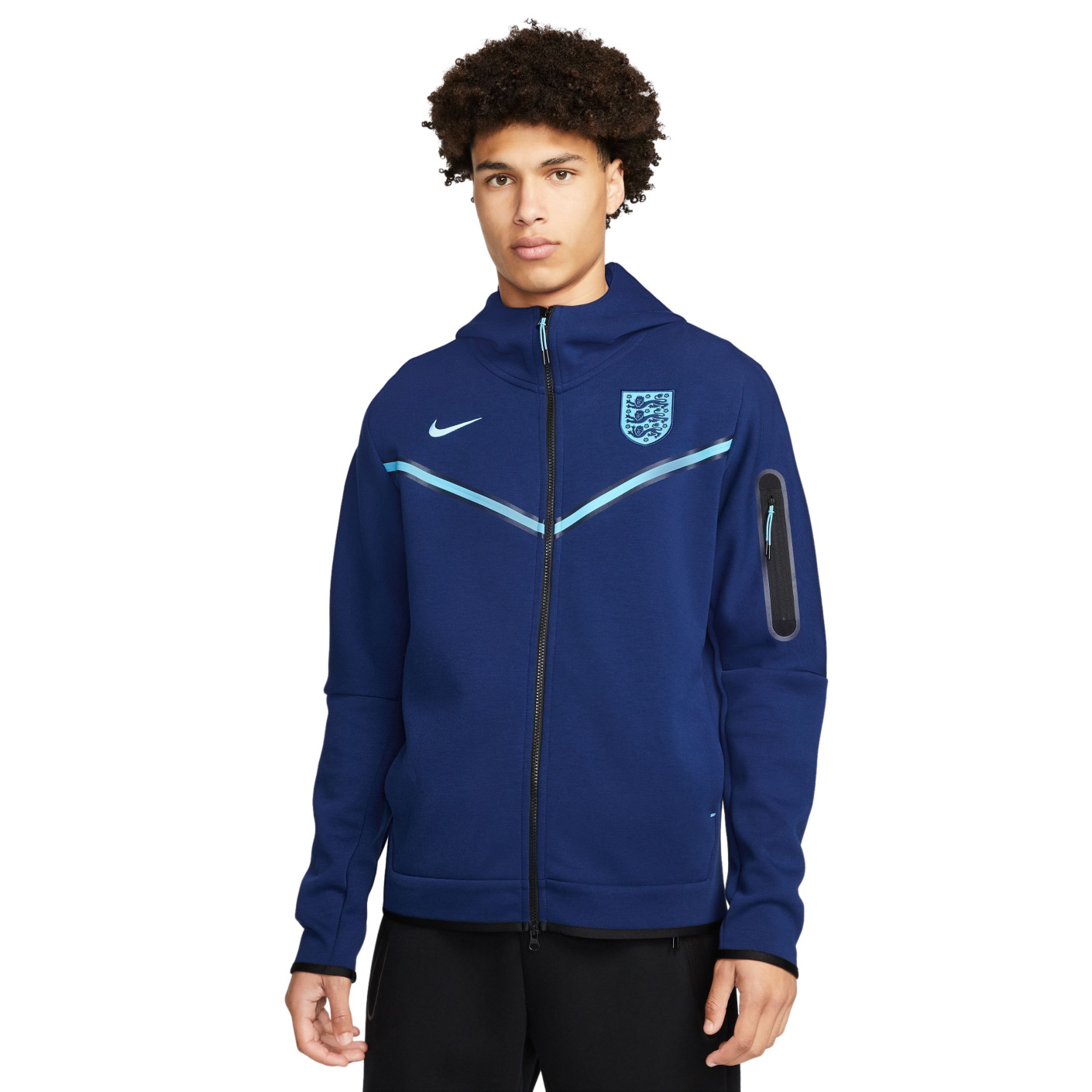Nike Engeland Tech Fleece Vest 2022-2024 Blauw