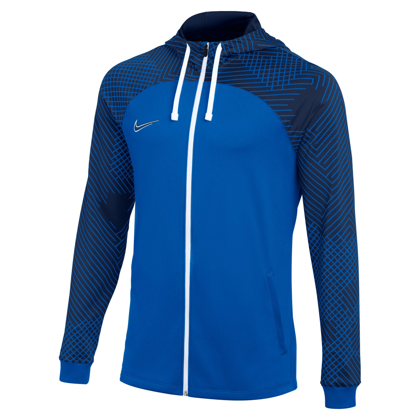 Nike Dri-Fit Strike 22 Hooded Trainingsjack Blauw