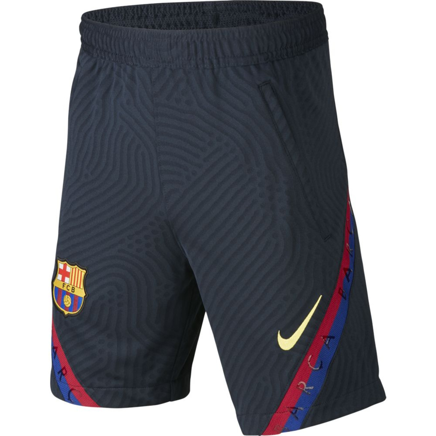 Nike FC Barcelona Dry Strike Trainingsbroekje KZ 2019-2020 Kids Donkerblauw