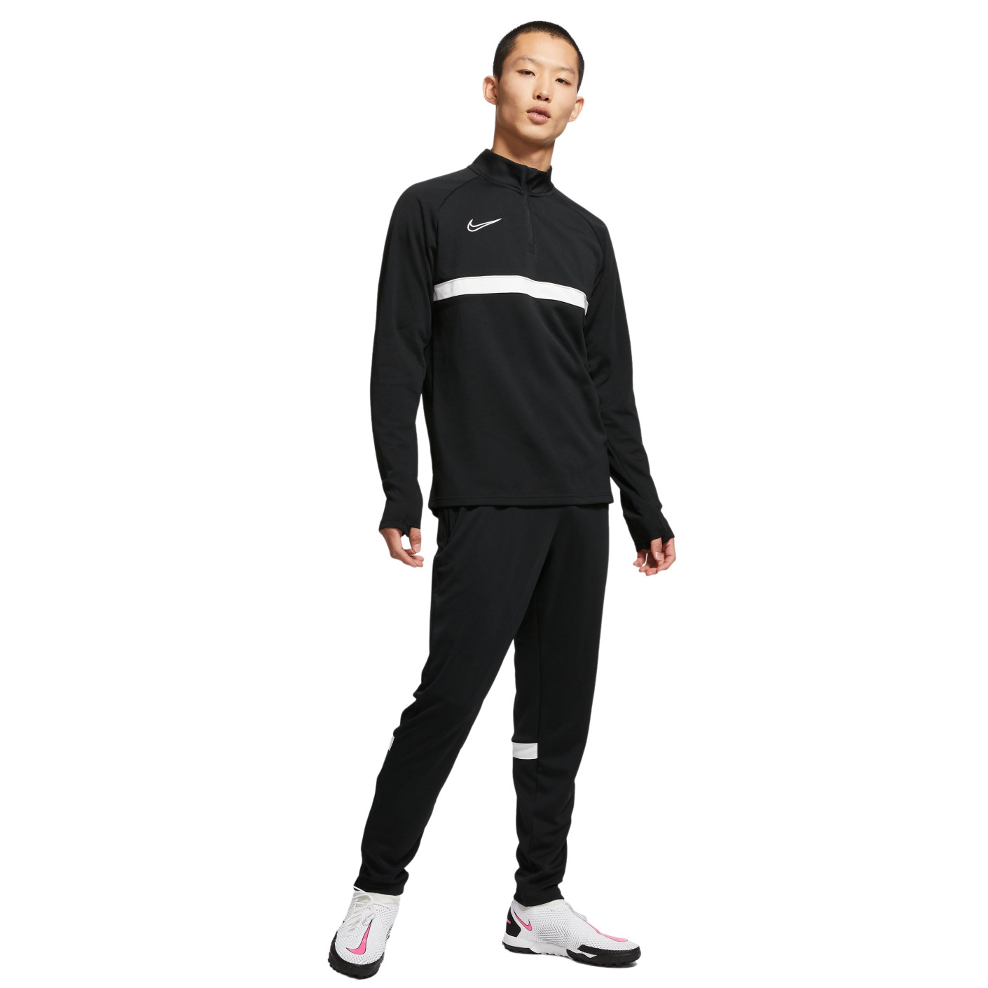 Nike Dri-Fit Academy 21 Trainingspak Zwart Wit Zwart