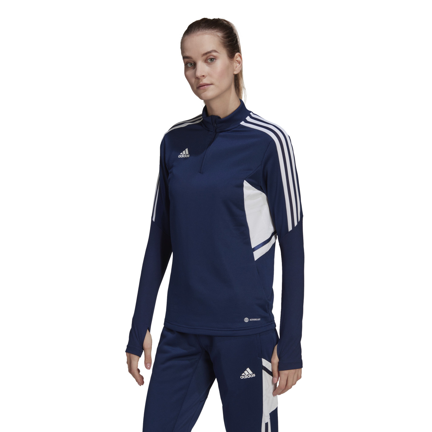 adidas Condivo 22 Trainingstrui Dames Donkerblauw Wit