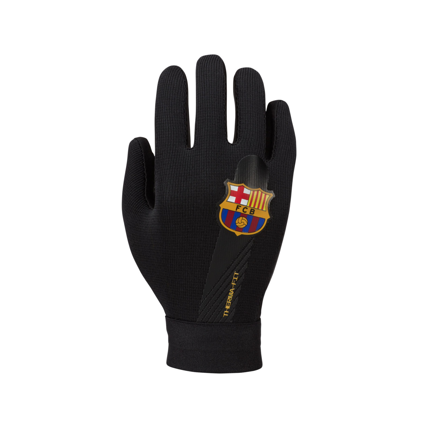 Verlaten Honderd jaar Regan Nike FC Barcelona Academy Therma-Fit Handschoenen Kids Zwart Geel