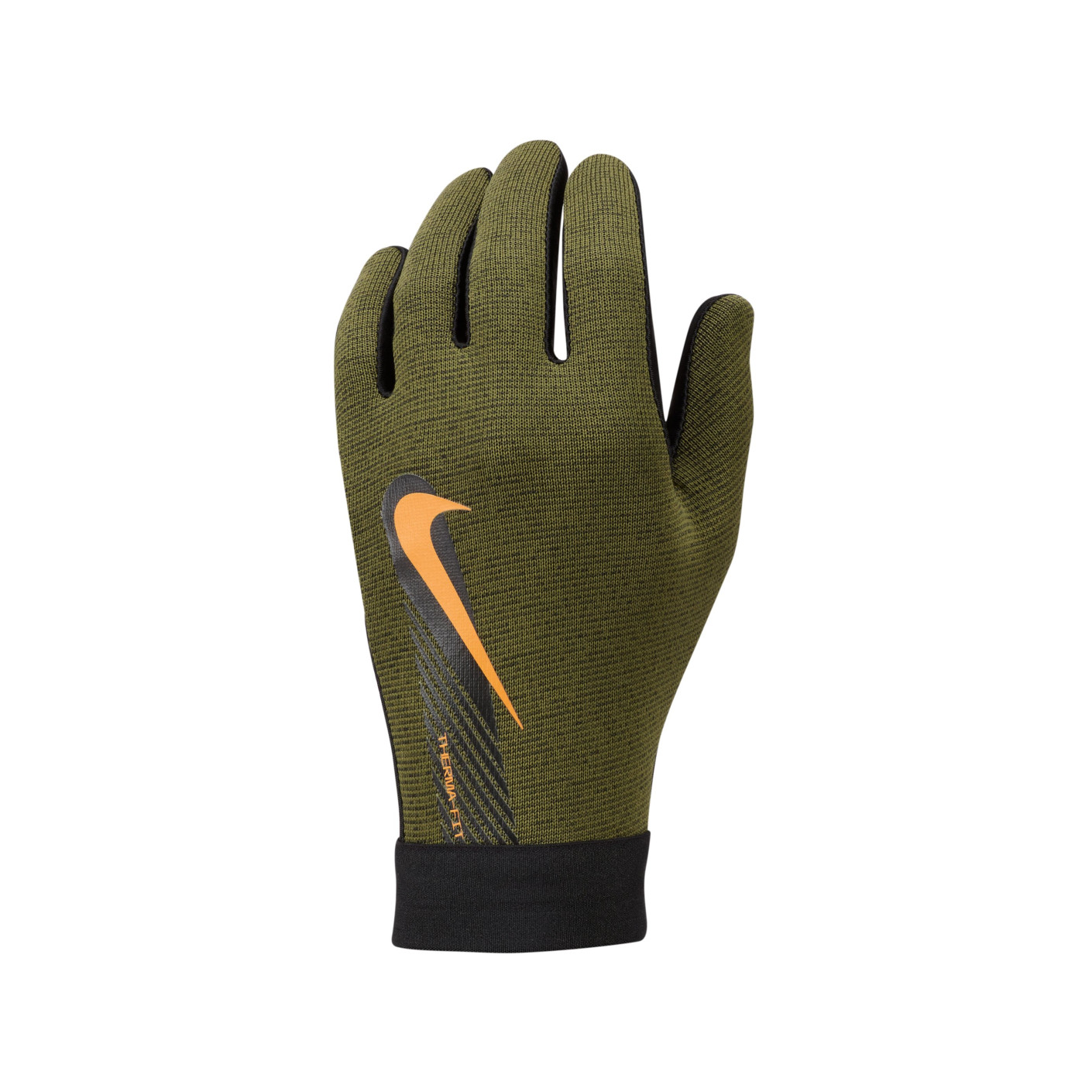 Nike Academy Therma Fit Handschoenen Olijfgroen Zwart Oranje
