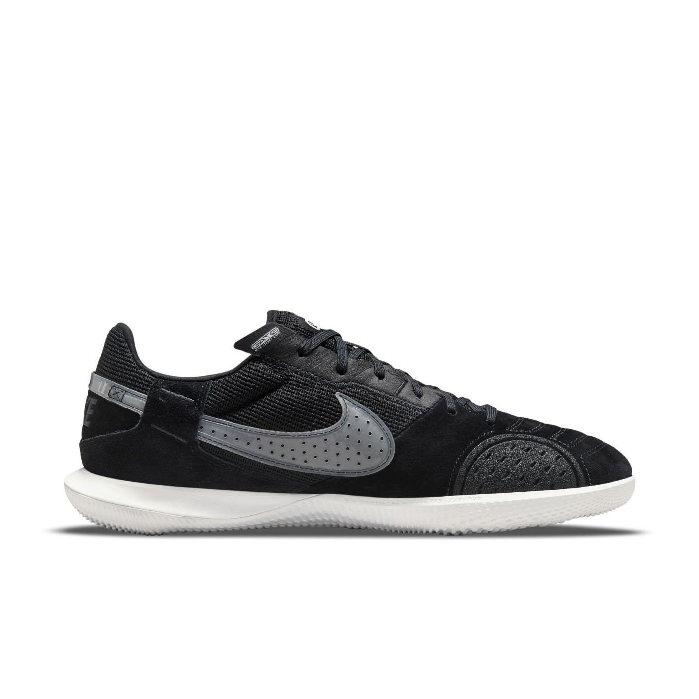 Nike Street Gato Straatvoetbalschoenen Zwart Grijs Wit