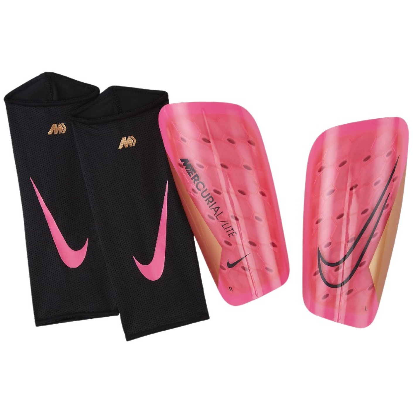 Nike Mercurial Lite Scheenbeschermers Roze Zwart Brons