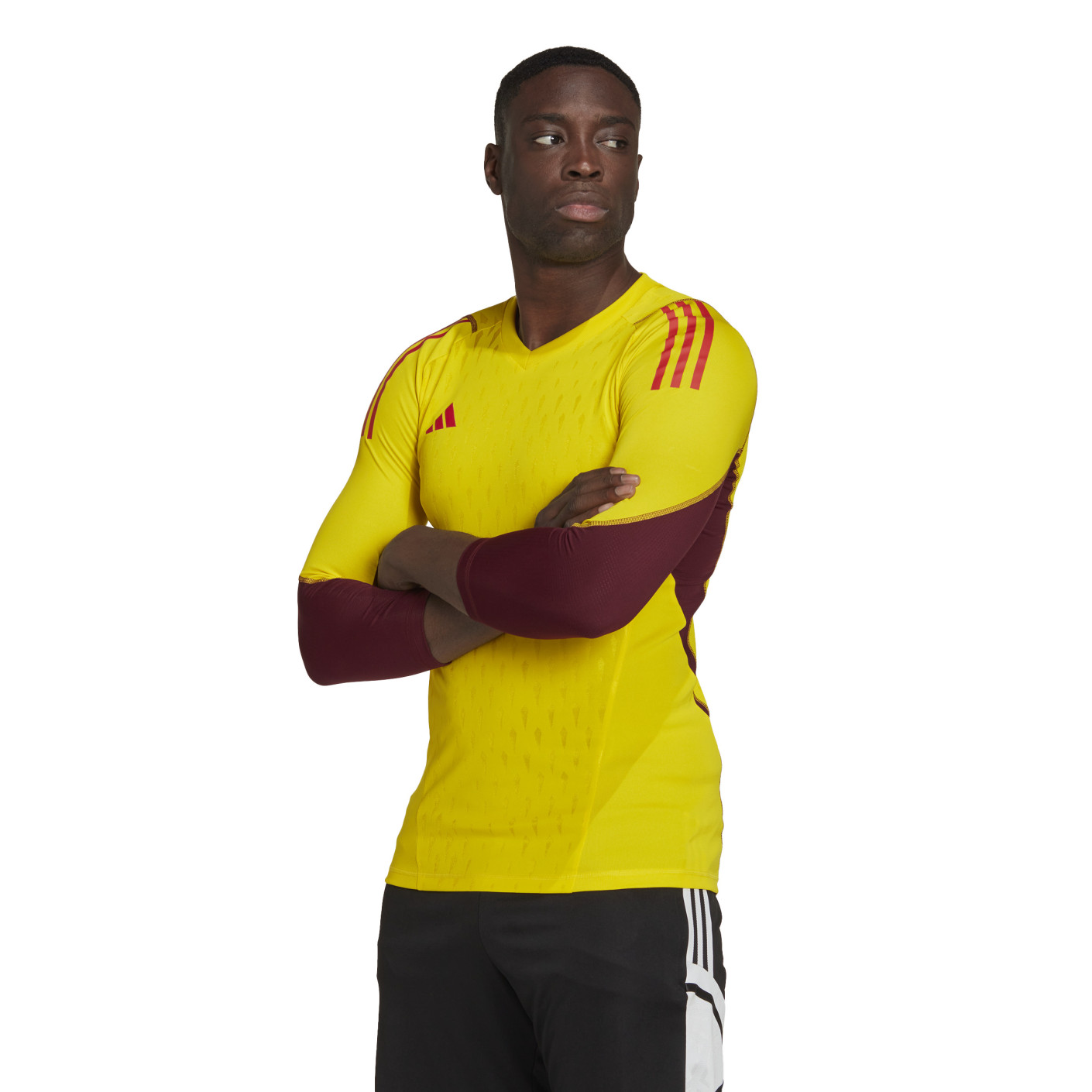 adidas Tiro 23 Pro Keepersshirt Lange Mouwen Geel Rood
