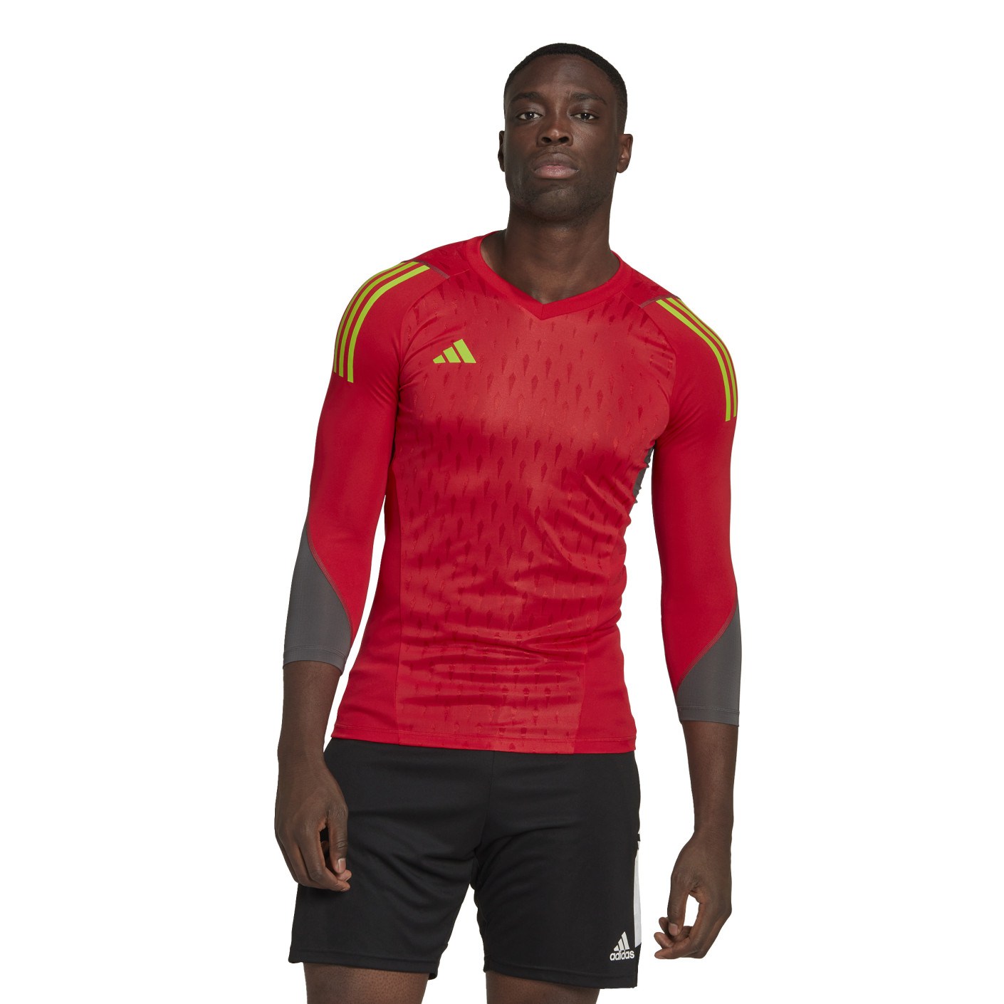 adidas Tiro 23 Pro Keepersshirt Lange Mouwen Rood Geel Grijs