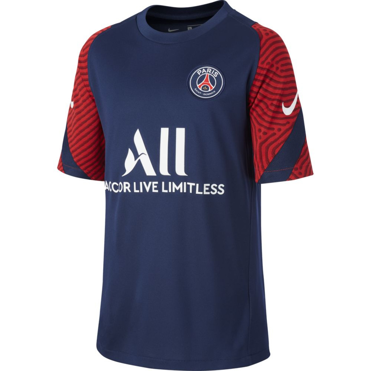 Nike Paris Saint Germain Breathe Strike Trainingsshirt 2020-2021 Kids Blauw