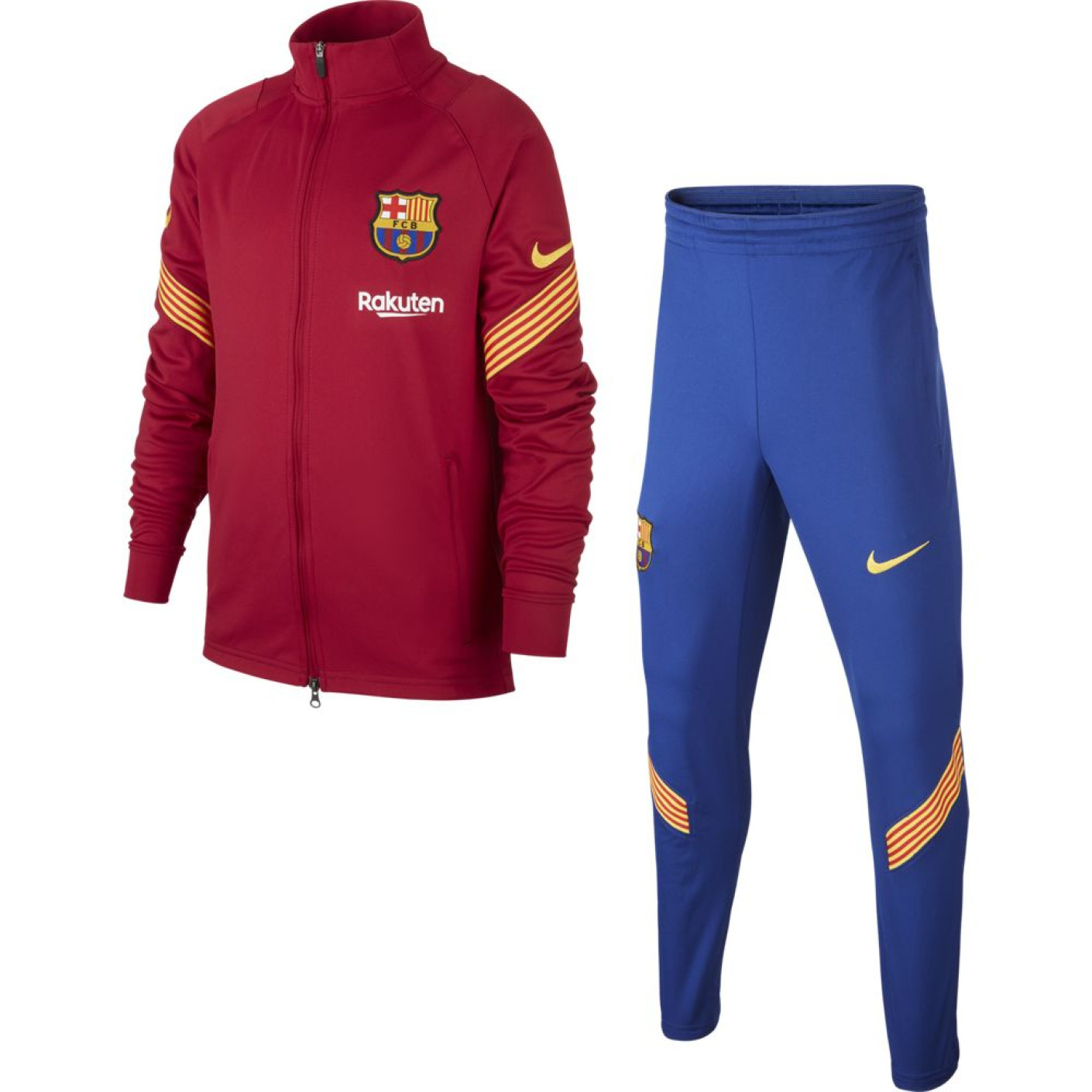 Nike FC Barcelona Dry Strike Trainingspak 2020-2021 Kids (Peuters) Rood Blauw