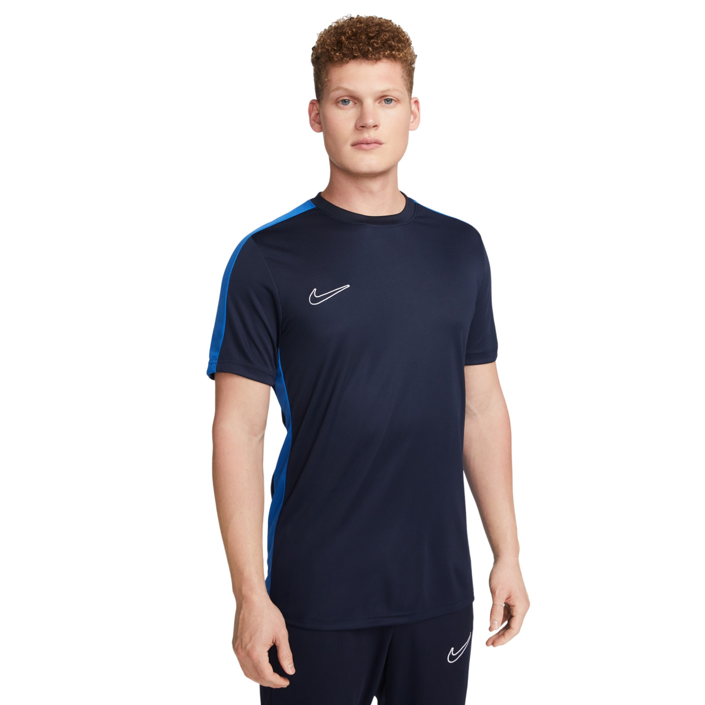 Geneigd zijn Stun Definitie Nike Dri-FIT Academy 23 Trainingsshirt Donkerblauw Blauw Wit