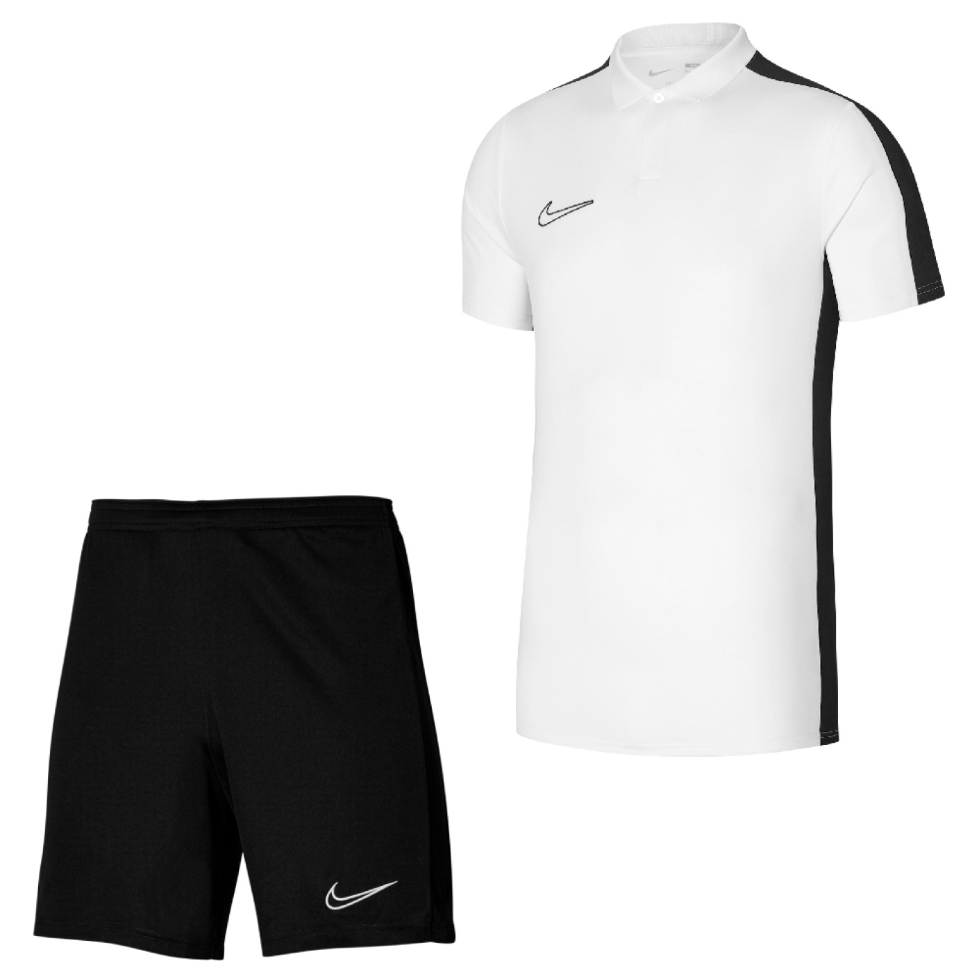 Nike Dri-FIT Academy 23 Polo Trainingsset Wit Zwart
