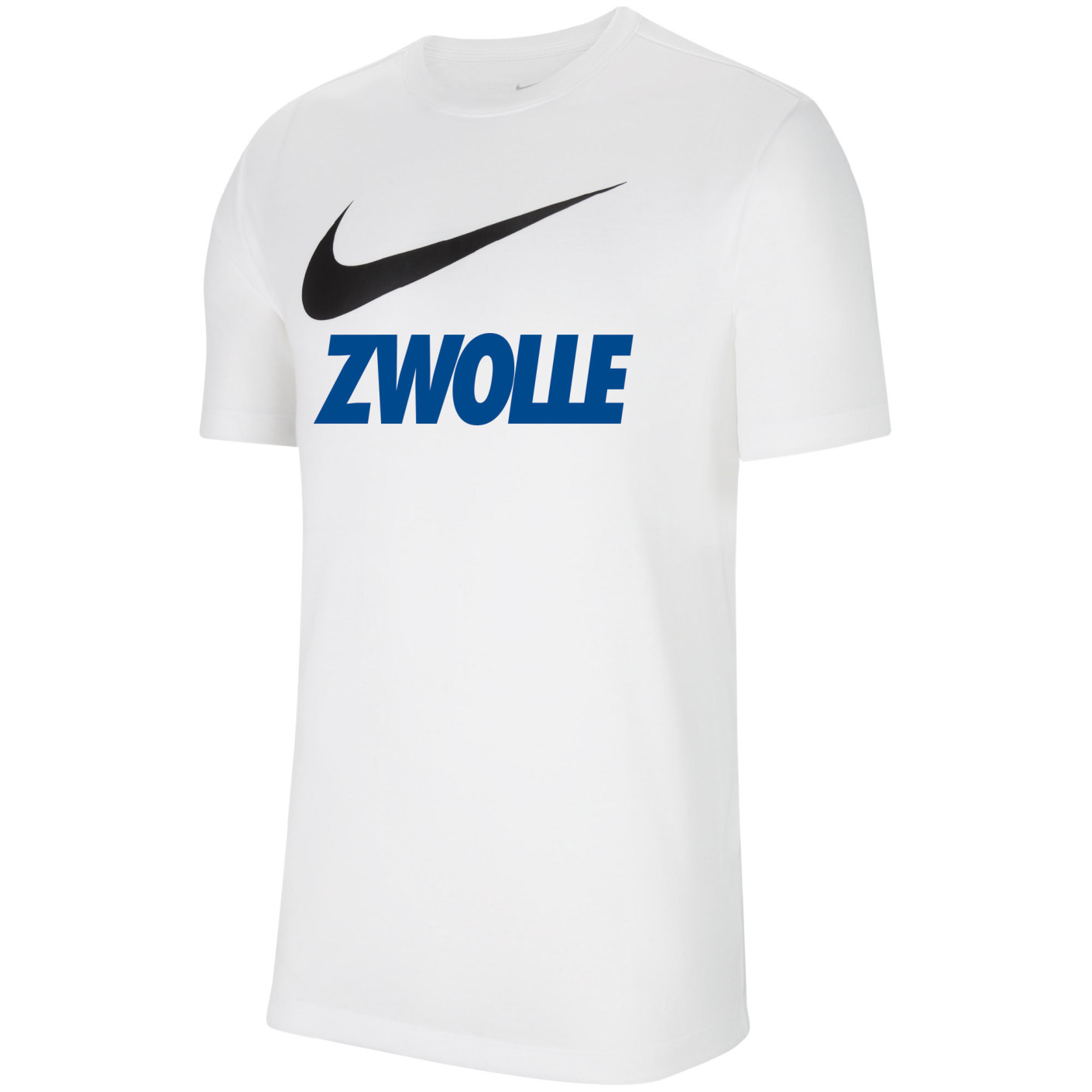 vallei ik lees een boek beschermen Nike Zwolle Team Club Tee 20 Wit Blauw