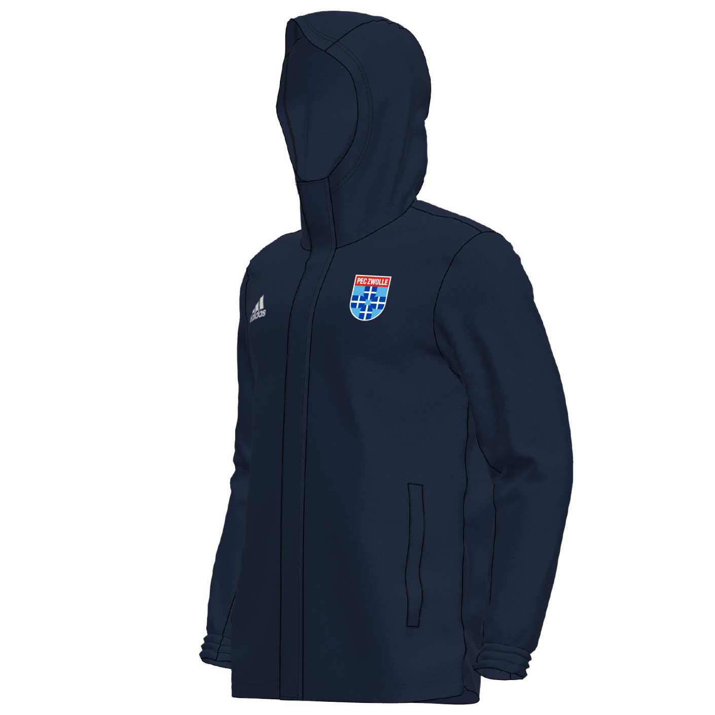 PEC Zwolle Academy Rain coat Players Senior
