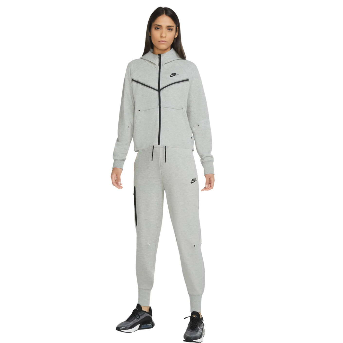 JEP brand Markeer Nike Tech Fleece Essential Trainingspak Dames Grijs