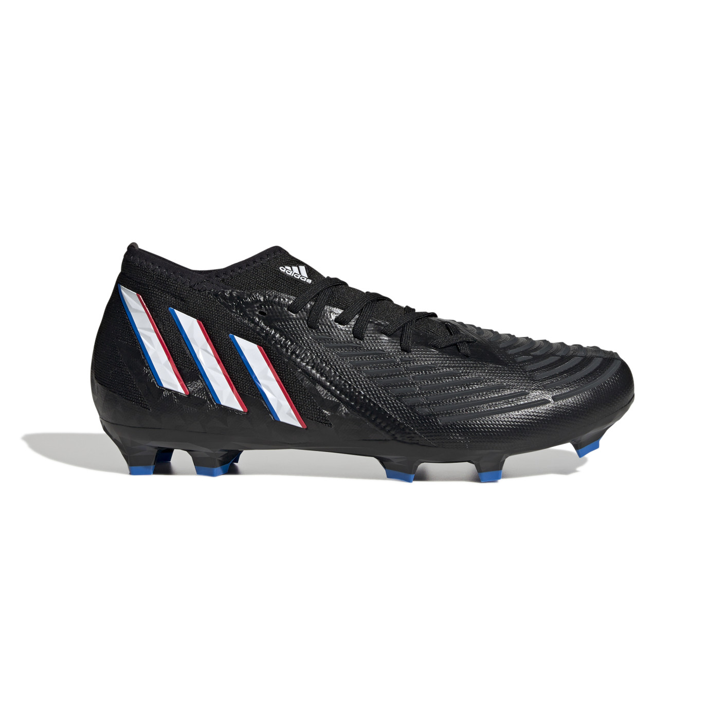 adidas Predator Edge.2 Gras Voetbalschoenen (FG) Zwart Wit Rood Blauw