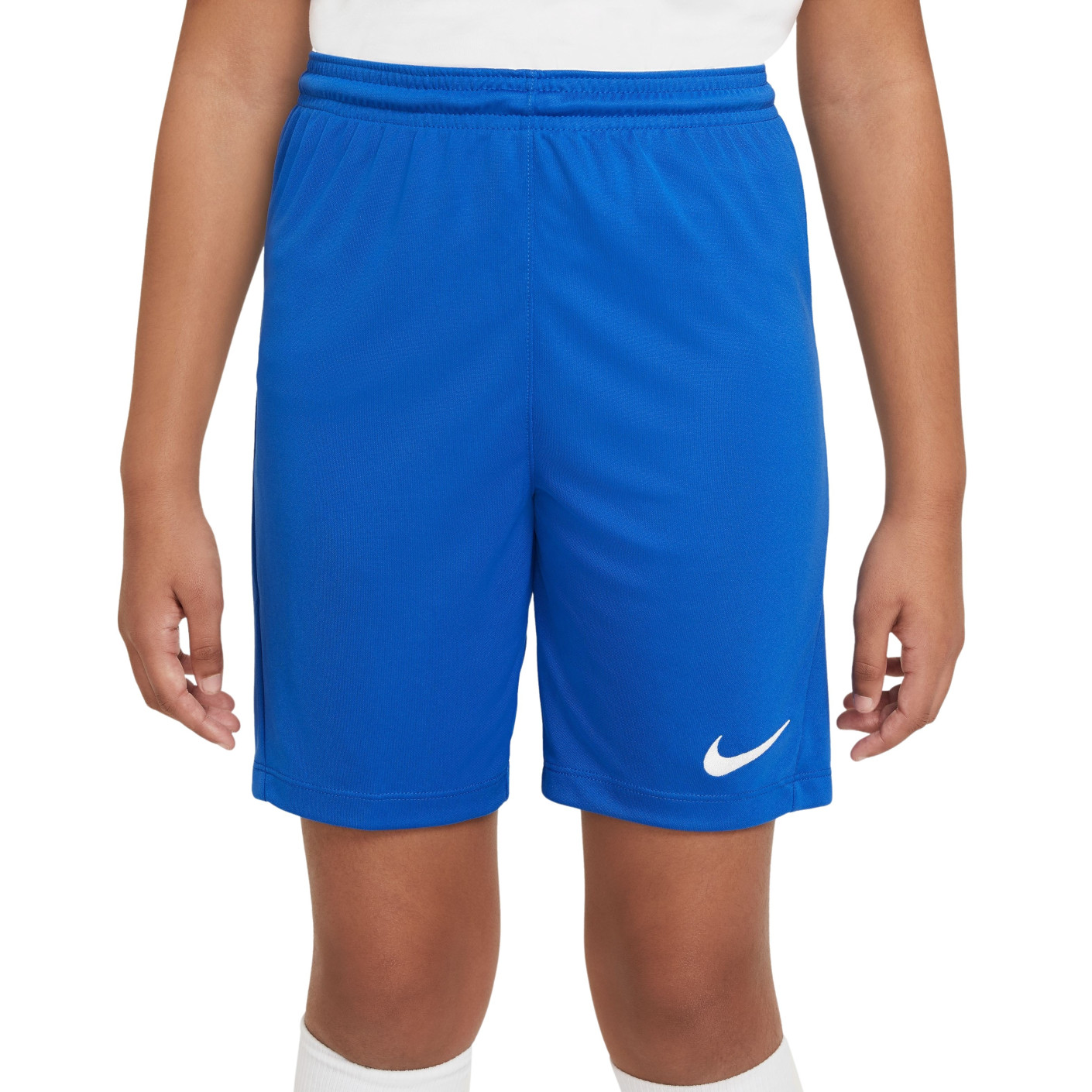 Nike Dri-FIT Park III Kids Blue Football Shorts