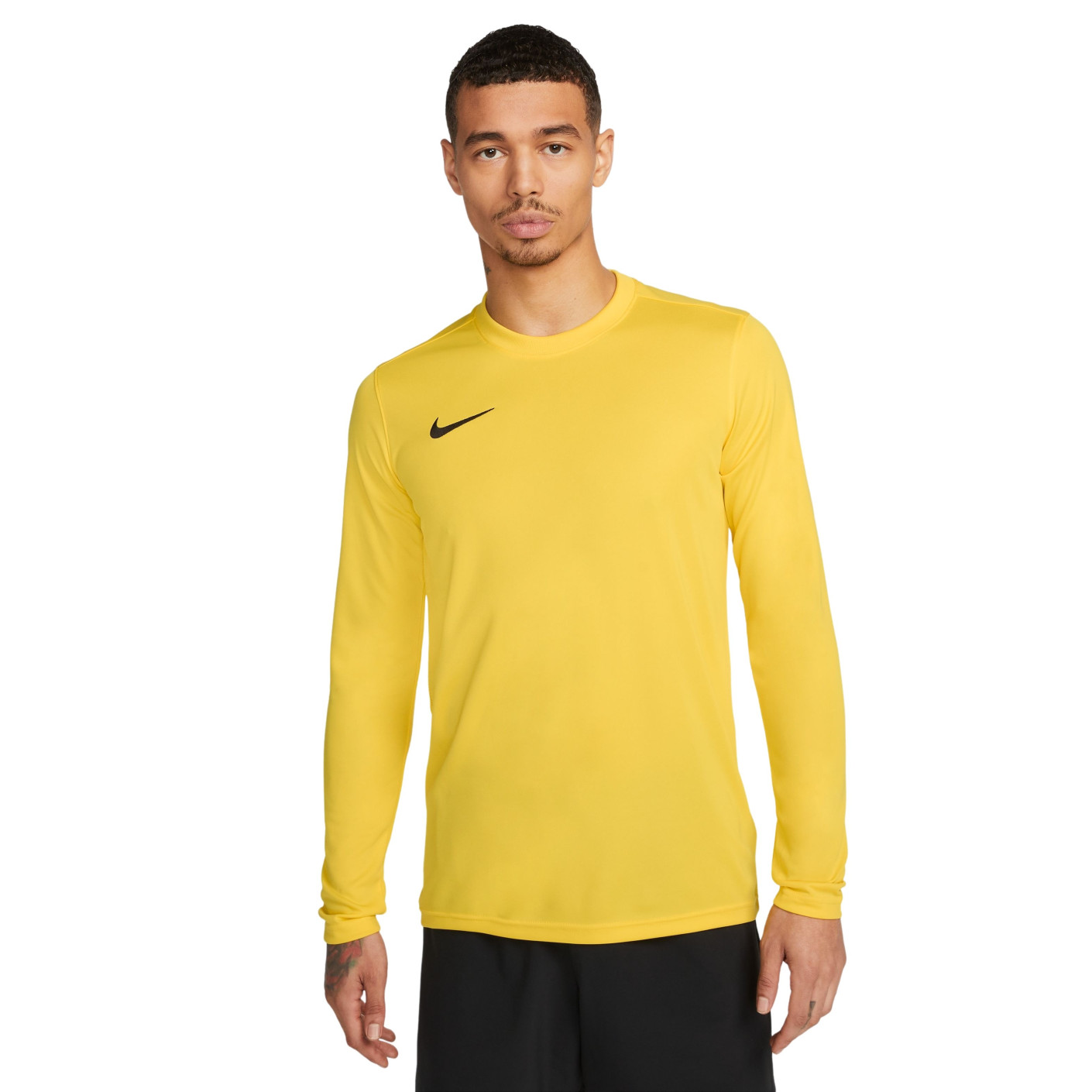 Nike DRY PARK VII Voetbalshirt Lange Mouwen Geel Zwart