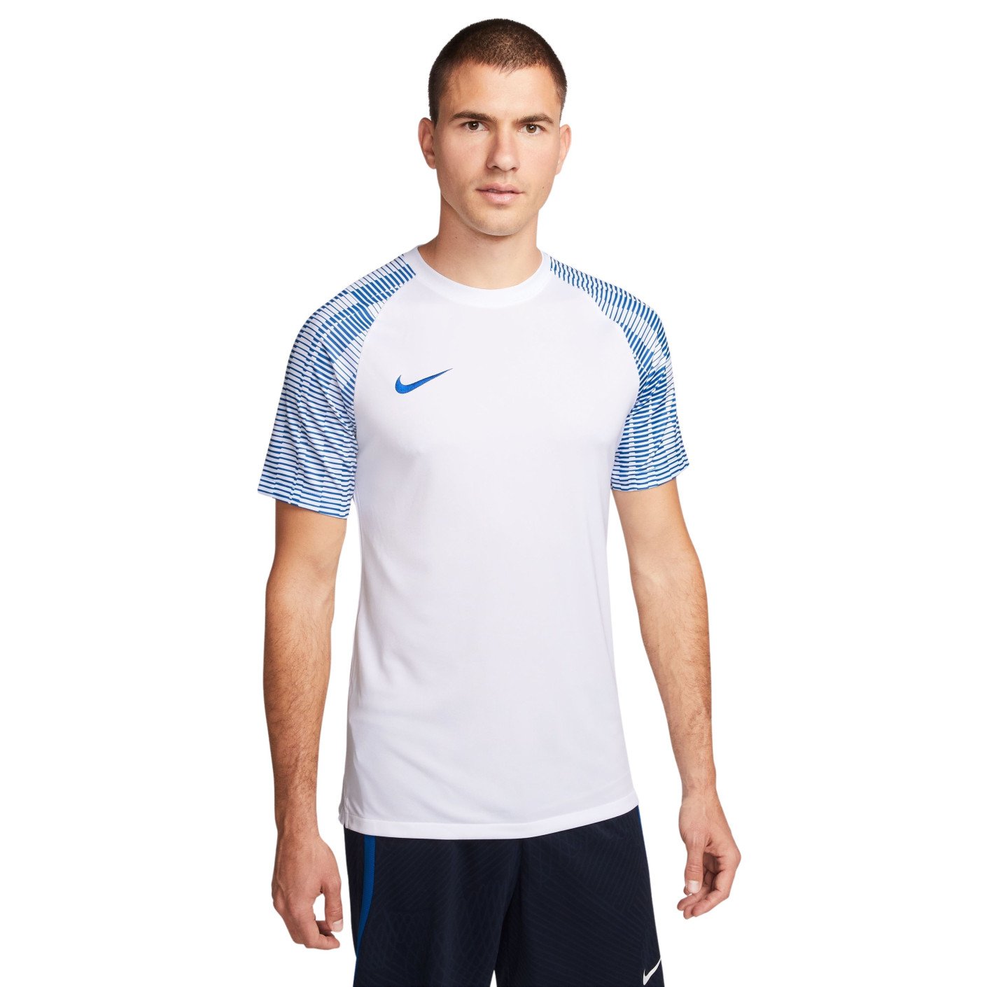 Nike Dri-Fit Academy Trainingsshirt Wit Blauw