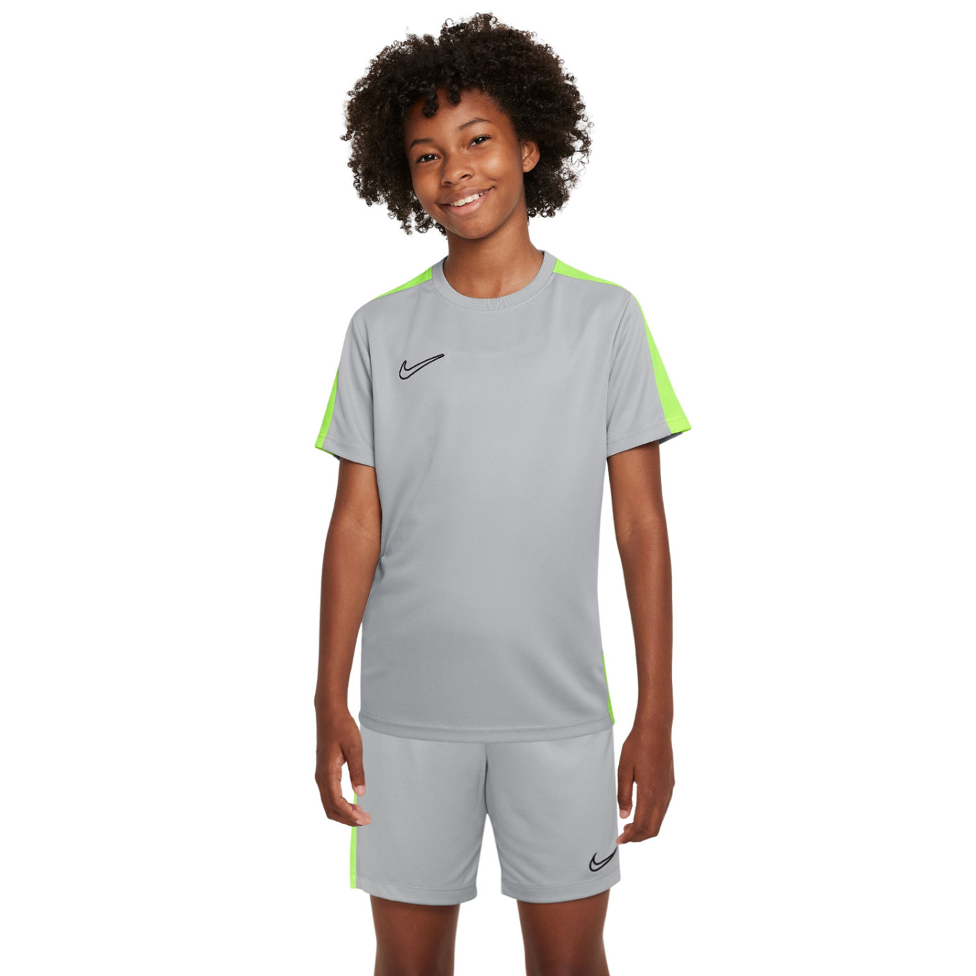 kleding maatschappij Min Nike Dri-Fit Academy 23 Trainingsset Kids Grijs Geel Zwart