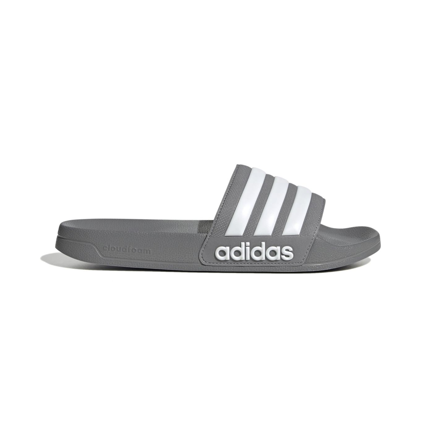 adidas Adilette Shower Slippers Donkergrijs Wit