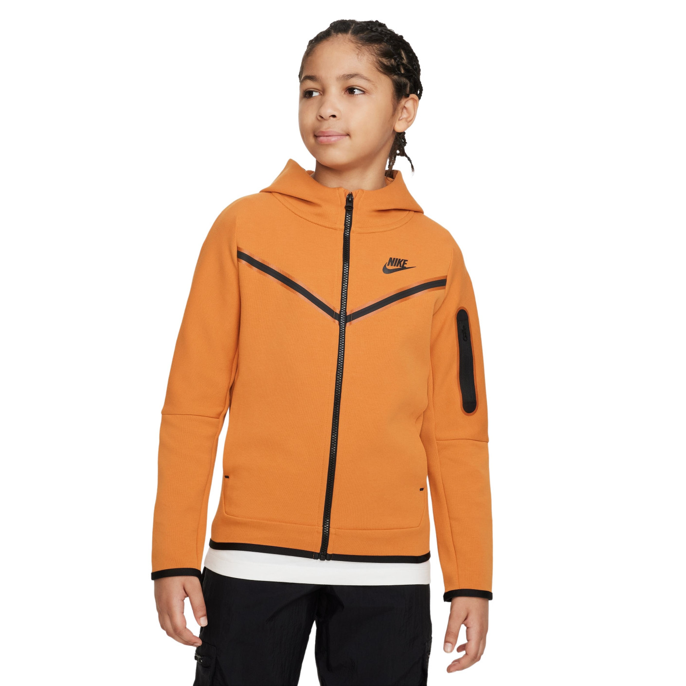 geest mechanisme als resultaat Nike Tech Fleece Vest Kids Oranje Zwart