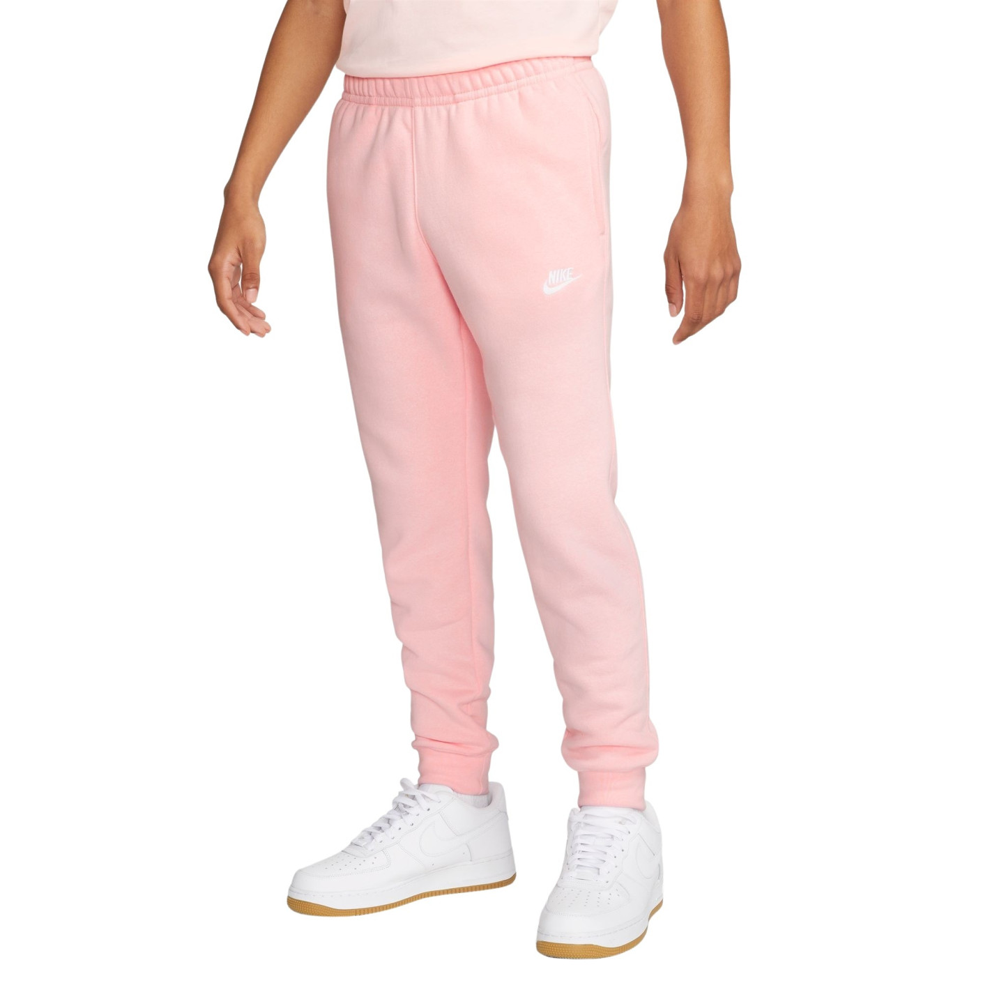 Nike Sportswear Club Fleece Joggingbroek Lichtroze Wit