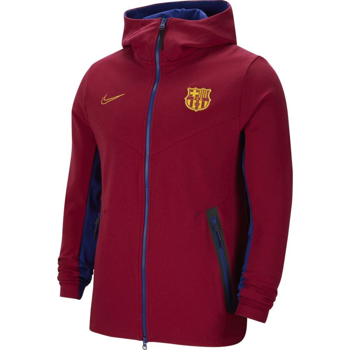 Nike FC Barcelona Tech Fleece Pack Hoodie Full Zip 2020-2021 Rood