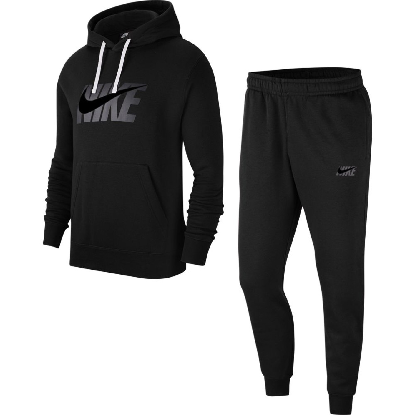 Nike NSW Trainingspak Fleece GX Zwart Donkergrijs