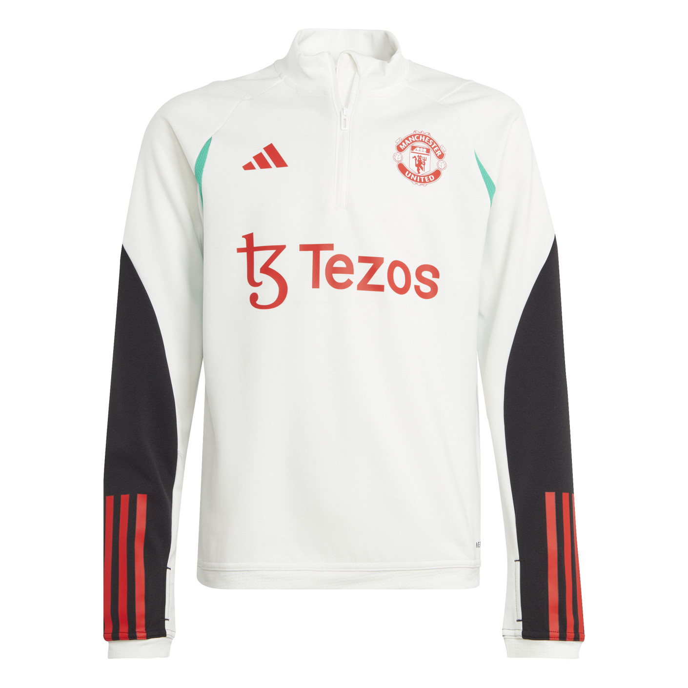 adidas Manchester United Trainingstrui 2023-2024 Kids Wit Rood Zwart