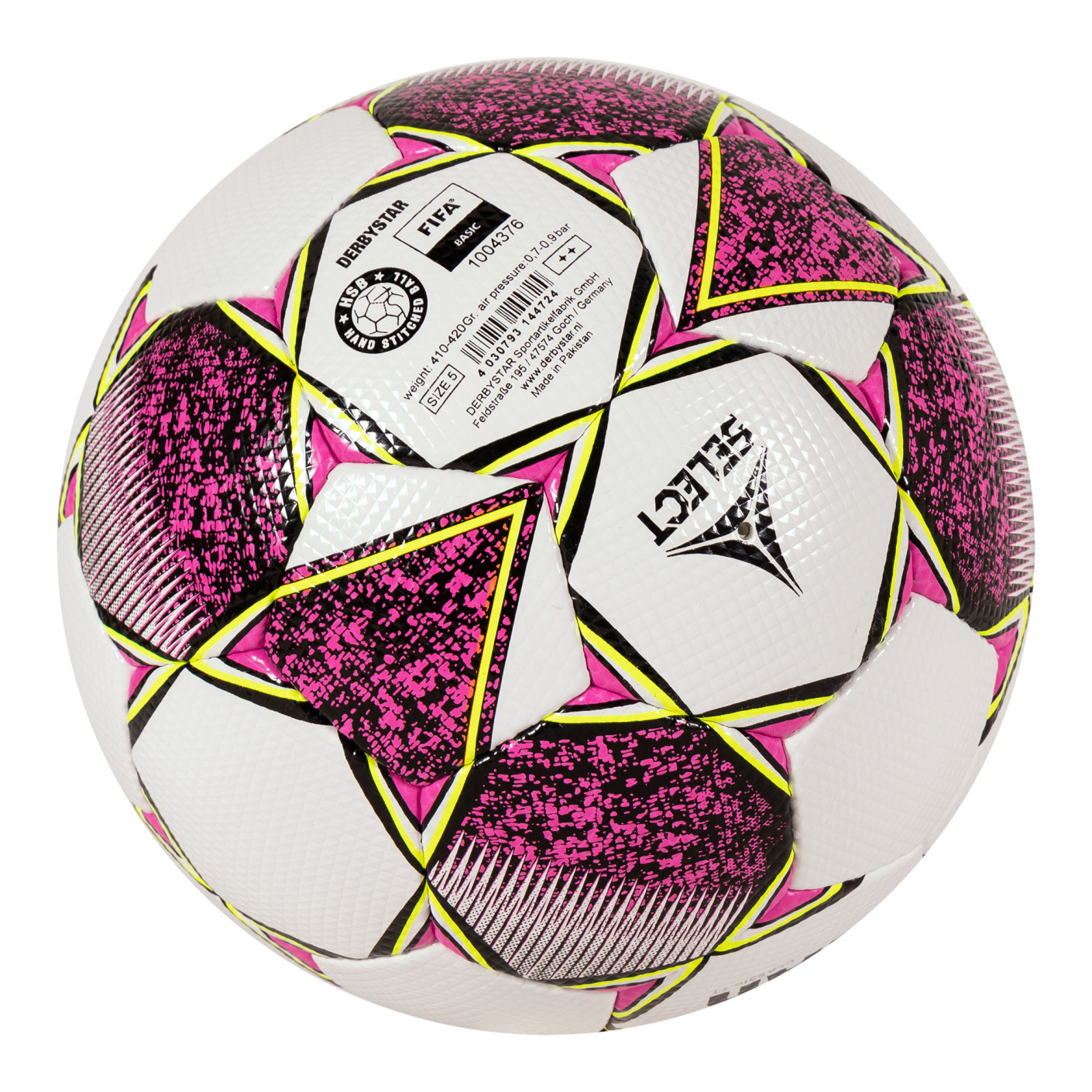 Derbystar Atmos Tt V22 voetbal wit zwart rood 5 kopen