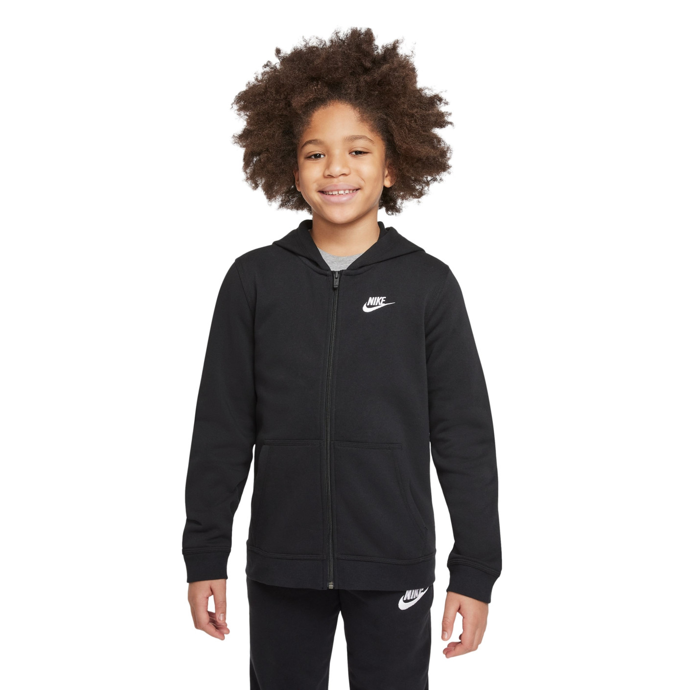Nike Sportswear Club Fleece Vest Kids Zwart Wit