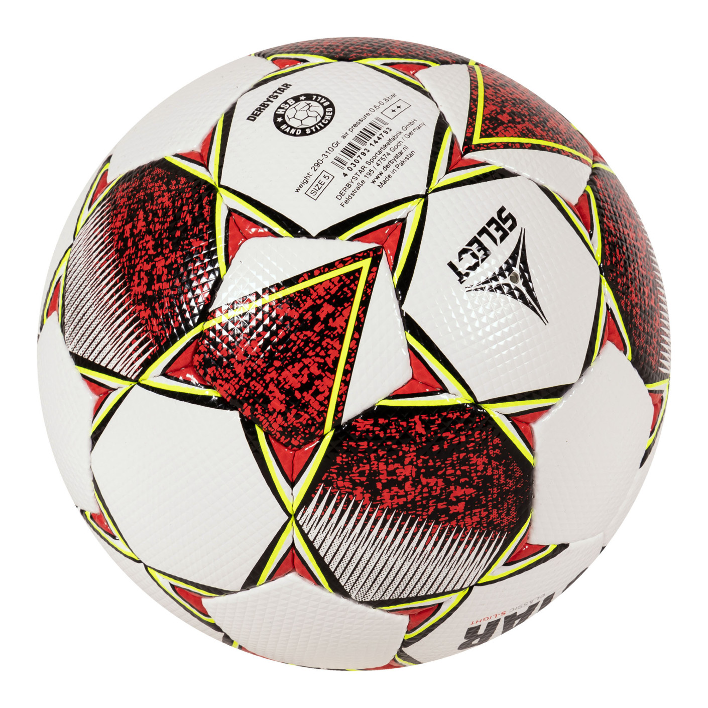 Ballon De Foot Derbystar Junior Light V23 – Taille 4, Vert Et Blanc