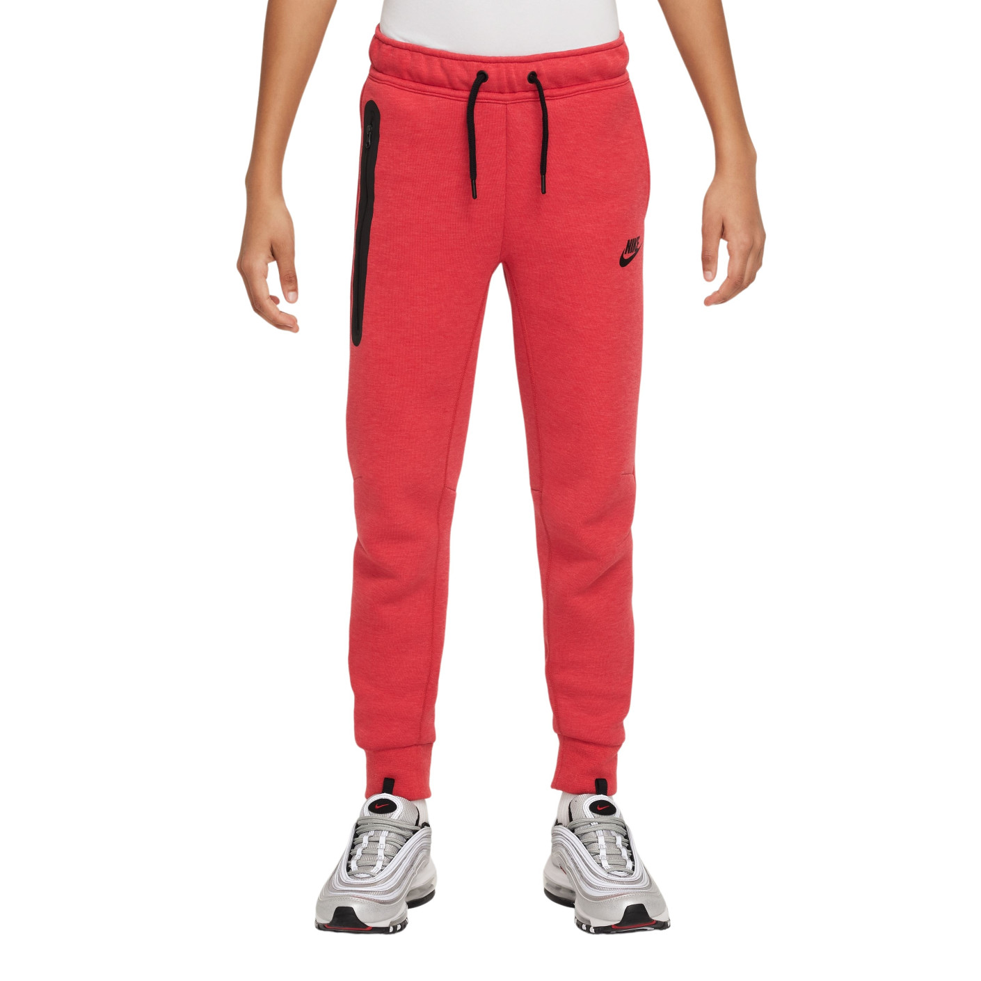 Nike Tech Fleece Sportswear Joggingbroek Kids Rood Zwart