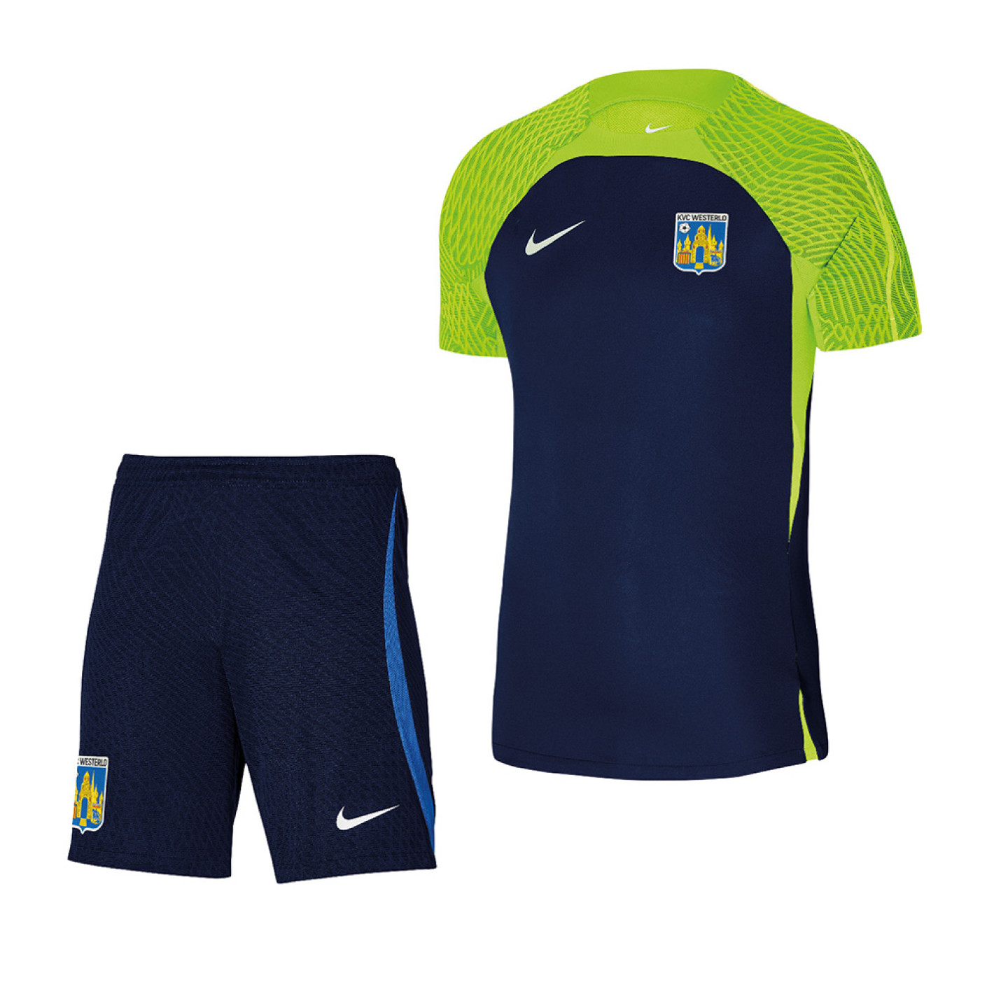 Nike KVC Westerlo Training Set 2023-2024 Dark Blue Neon Yellow