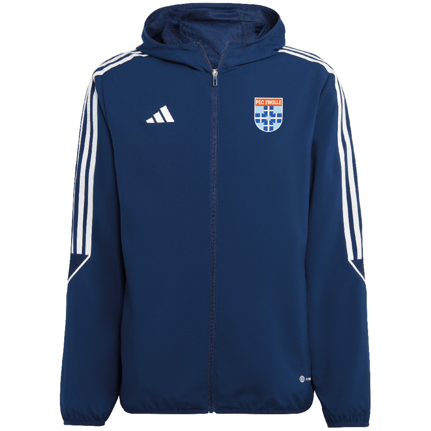 adidas PEC Zwolle Presentatie Trainingsjack Woven 2023-2024 Blauw Wit