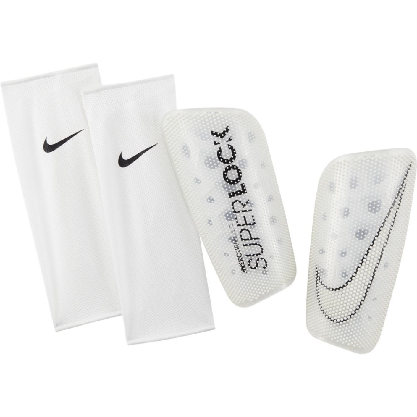 Nike Mercurial Lite Superlock Scheenbeschermers Wit Wit Zwart