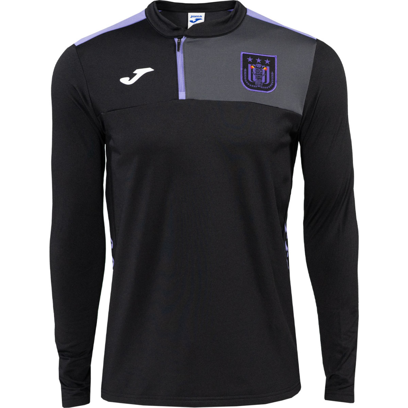 Joma RSC Anderlecht Trainingstrui 1/4-Zip 2023-2024 Zwart Grijs Paars