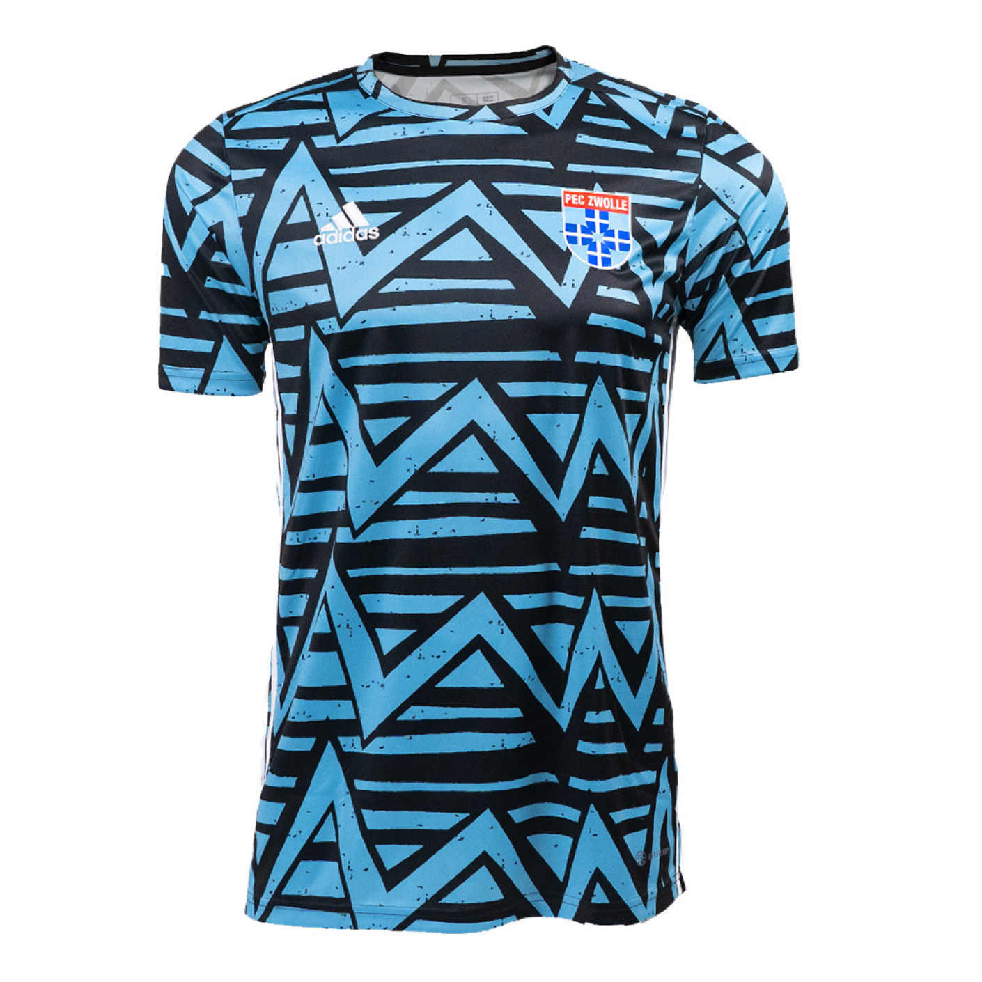 adidas PEC Zwolle Warming-up Trainingsshirt 2023-2024 Kids Blauw Zwart