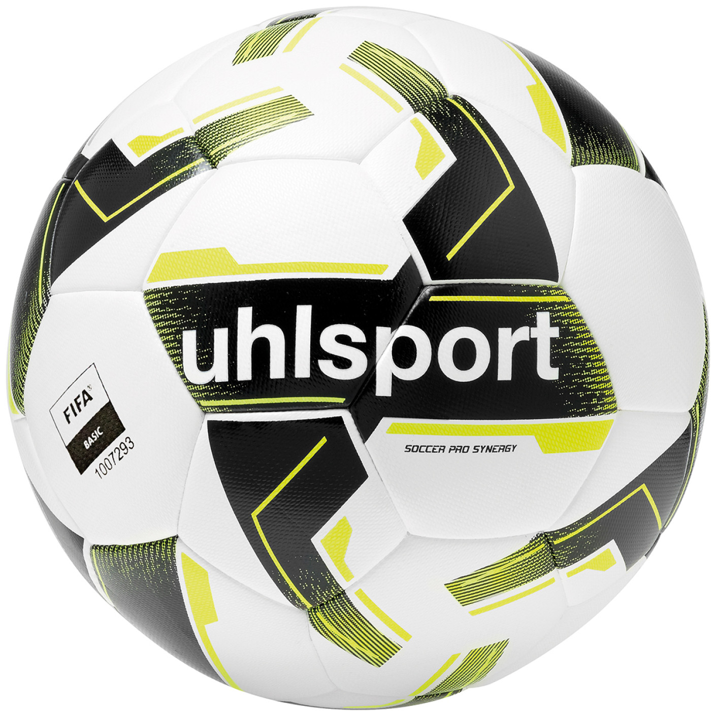 Uhlsport Soccer Pro Synergy Voetbal Maat 5 Wit Zwart Geel