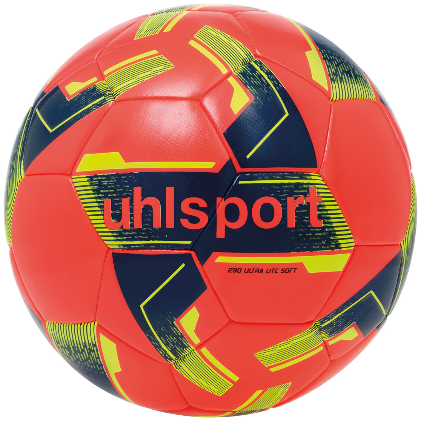 Uhlsport Ultra Lite Soft 290 Gram Voetbal Maat 5 Rood Geel