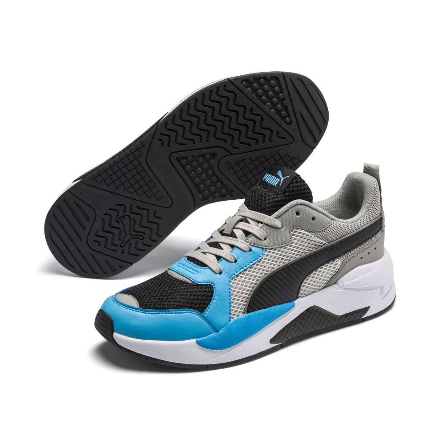 PUMA X-Ray Glitch Sneaker Puma Grijs Zwart Blauw