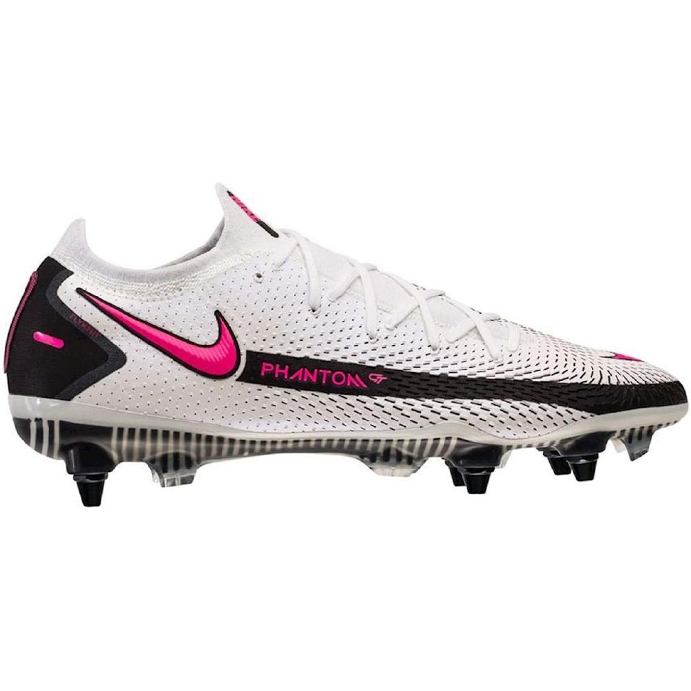 Nike PHANTOM GT ELITE Ijzeren-Nop Voetbalschoenen Anti-Clog (SG) Wit Roze Zwart