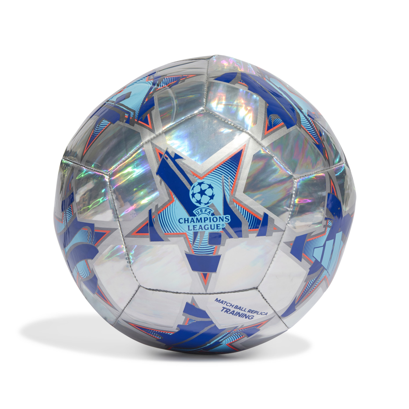 adidas Champions League Training Voetbal Maat 5 Zilver Blauw