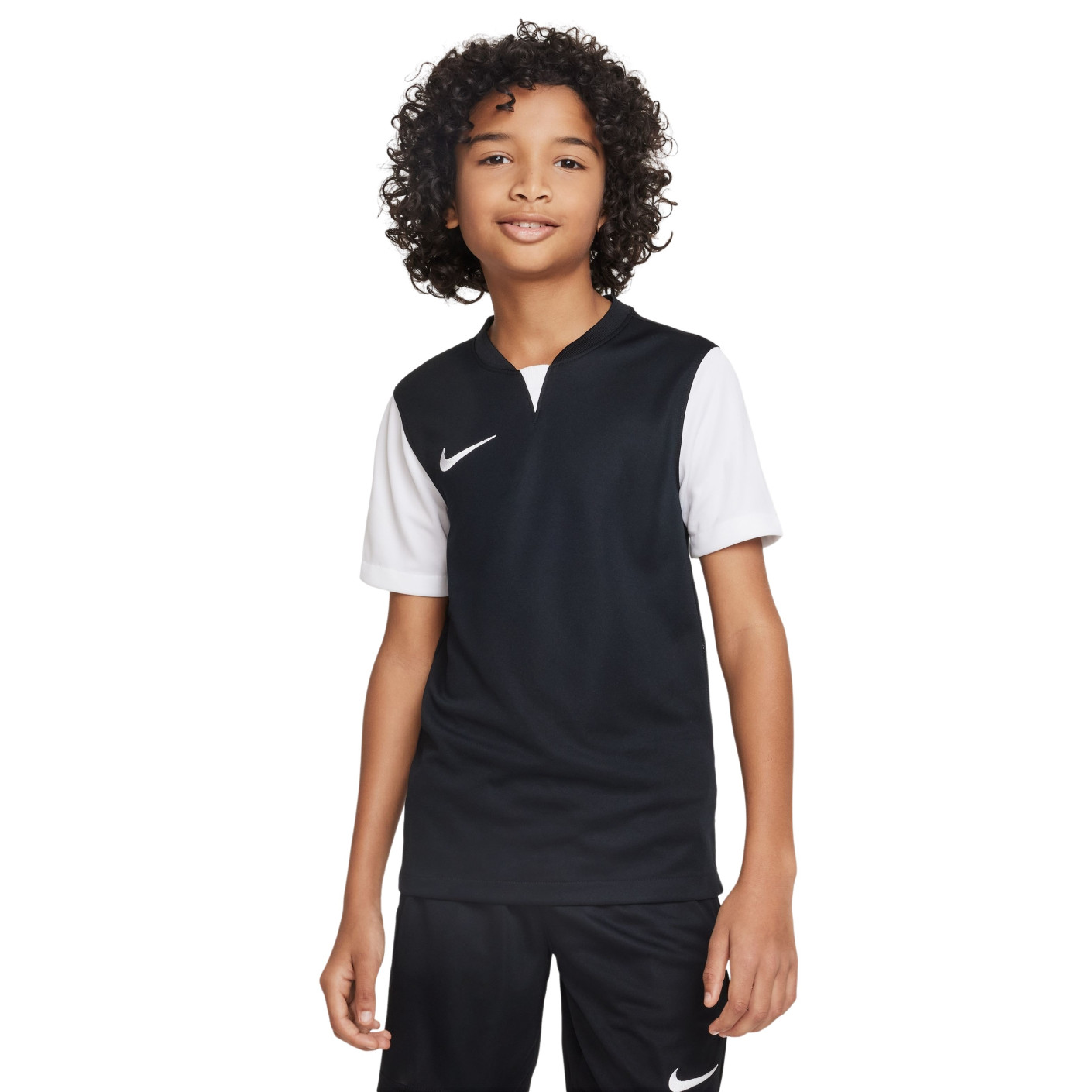 Nike Dri-FIT Trophy V Trainingsshirt Kids Zwart Wit